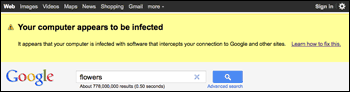 Google Malware Warnung