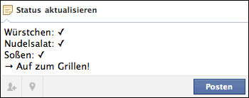 Check Symbol (Facebook) Haken Symbol