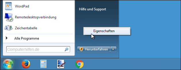 Windows Startmenü sortieren