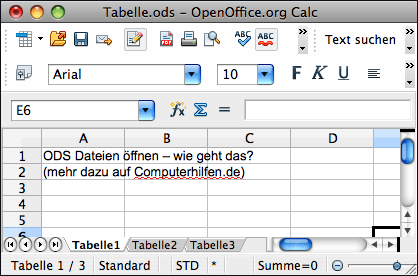 ods datei online öffnen