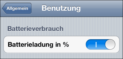 iPhone Batterieladung