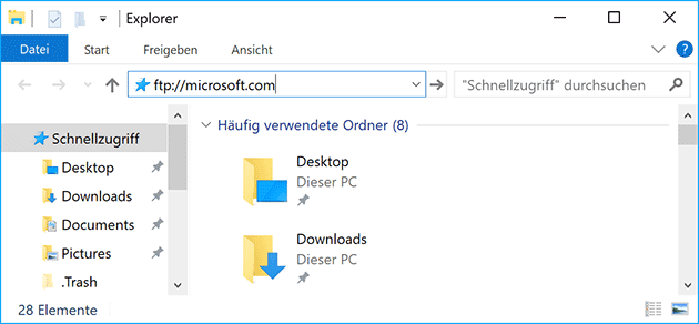 Windows FTP Explorer