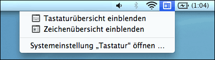 Tastaturübersicht