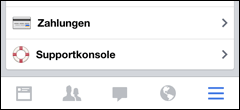 Facebook: iPhone App Einstellungen