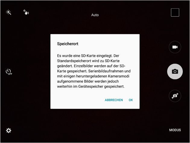 Samsung Galaxy: Fotos auf SD Karte speichern