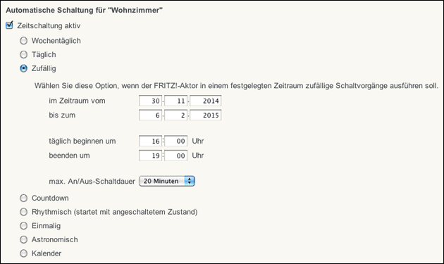 Smarthome: Fritz!Dect zum Lampen schalten