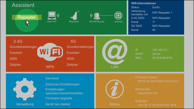 Maginon WLAN Verstärker einrichten