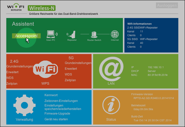 Router Access Point einrichten