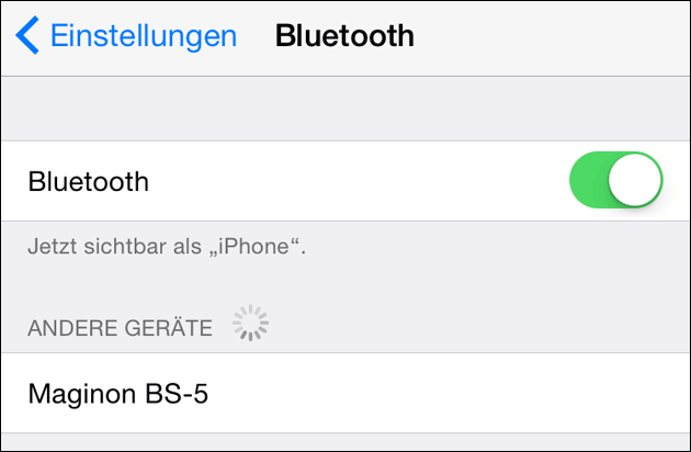Bluetooth Lautsprecher mit iPhone koppeln