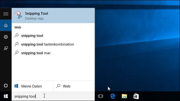Windows 10 Snipping Tool