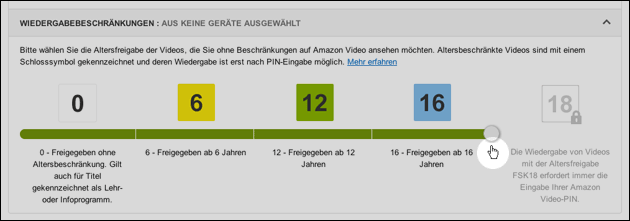 Amazon Kindersicherung einstellen