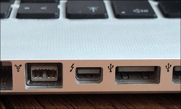 FireWire, ThunderBolt und USB