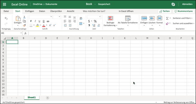 Excel online kostenlos