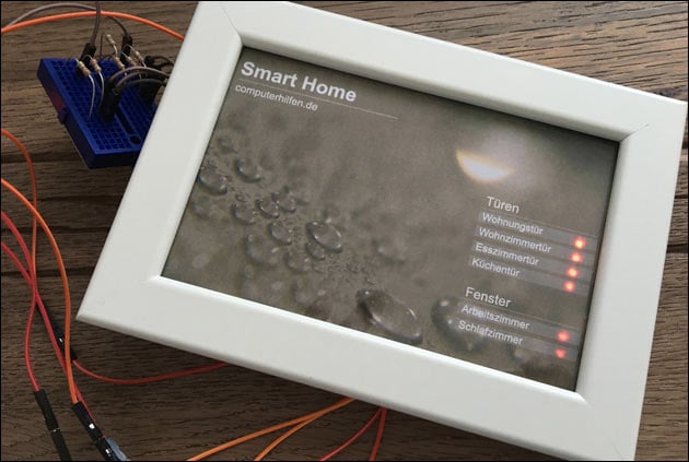 Smart Home Display mit LED
