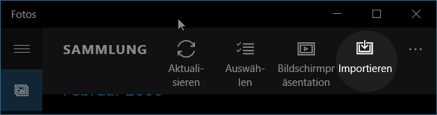 Windows 10: Fotos importieren