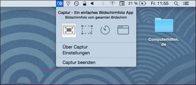 Captur: Screenshot Tool für den Mac