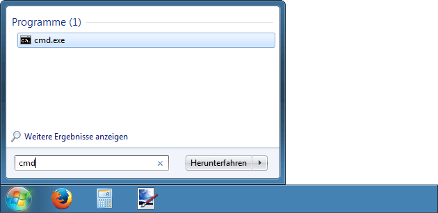 Eingabeaufforderung Windows 7