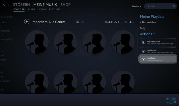 Amazon Echo: iTunes Lieder importieren