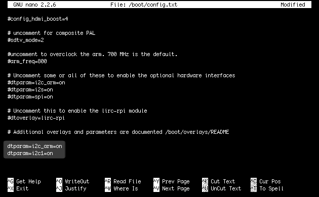 I2C Bus Raspberry Pi