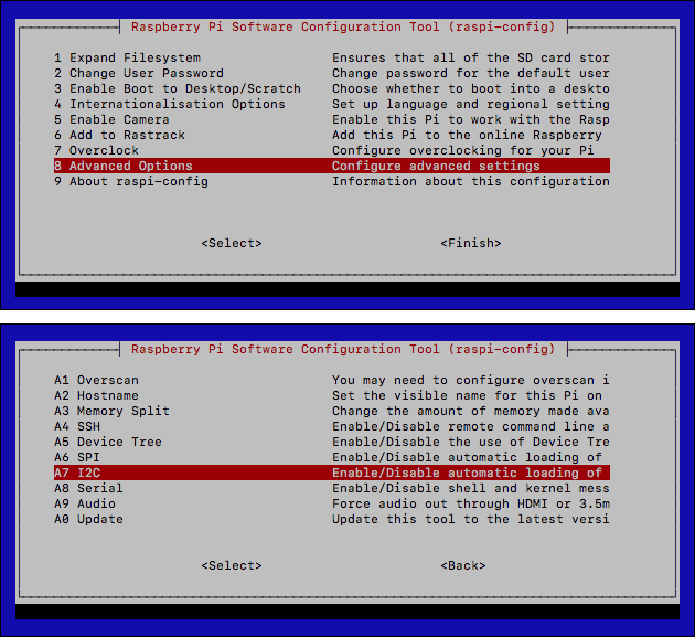 Raspberry Pi I2C aktivieren