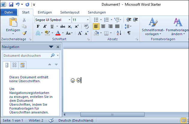 Emojis in Word