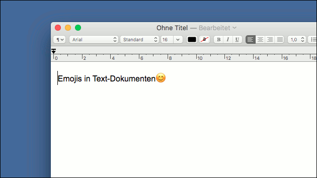 TextEdit Emojis