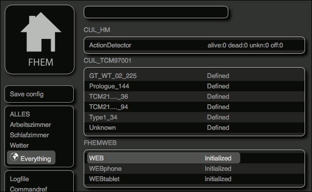 FHEM Web