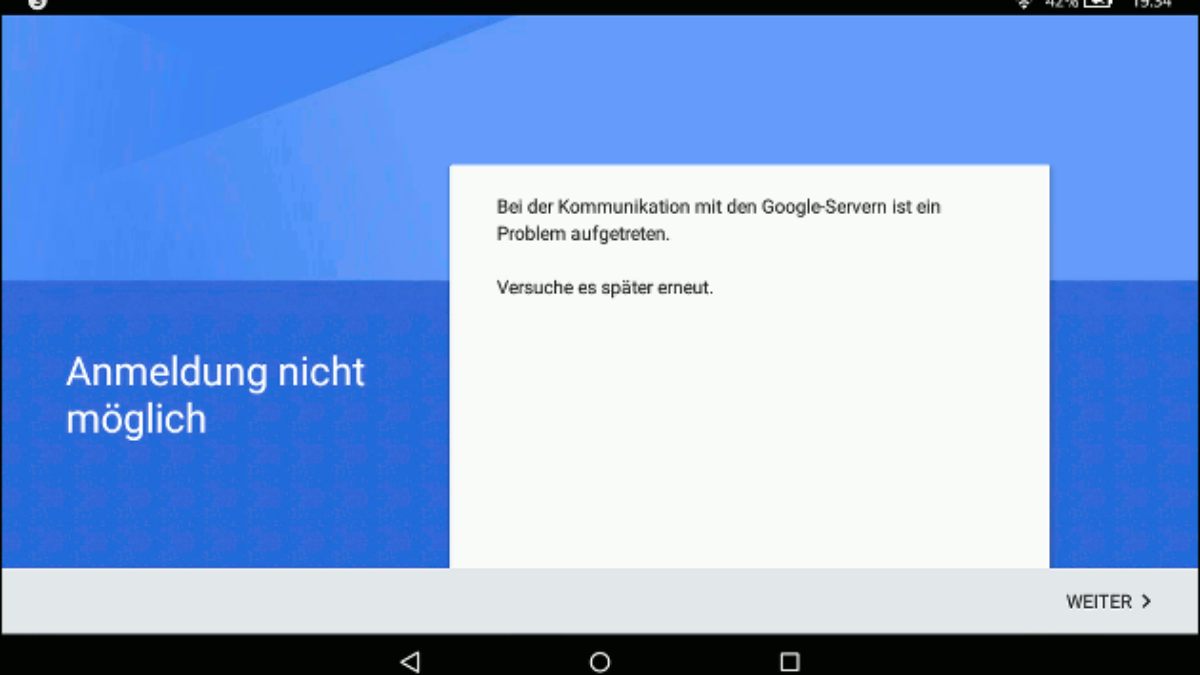 Anmeldung android gmail nicht möglich Kurioses (?)