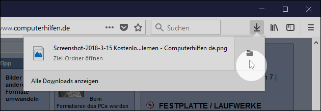 Webseite als Screenshot speichern