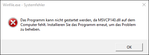 msvcp140.dll missing from computer