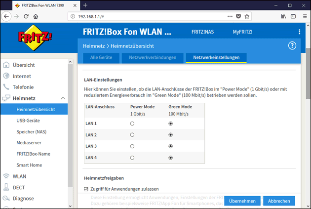 Fritzbox Gigabit