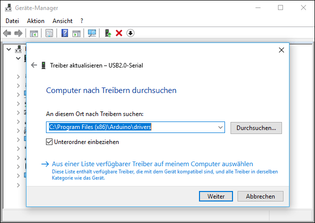 ESP Arduino Windows COM1