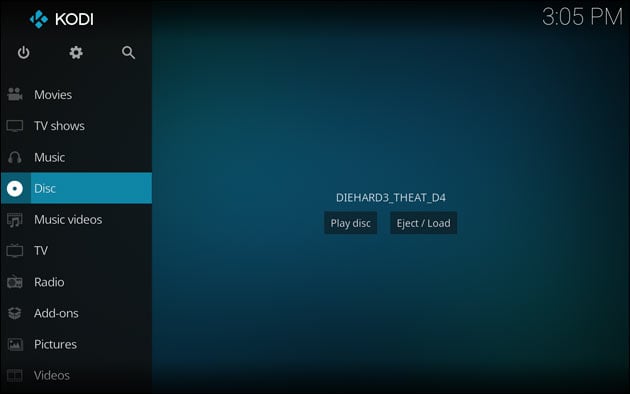 KODI DVD abspielen Windows