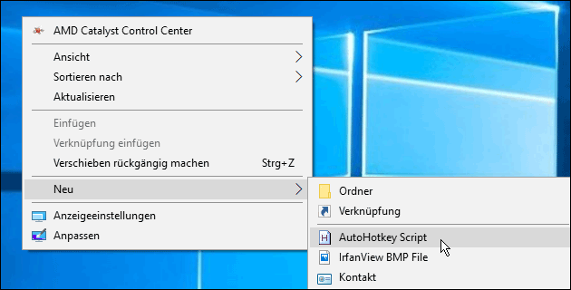 AHK: AutoHotKey Skript erstellen