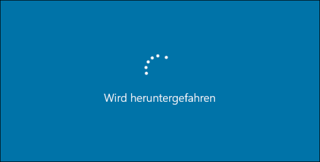 Windows herunterfahren