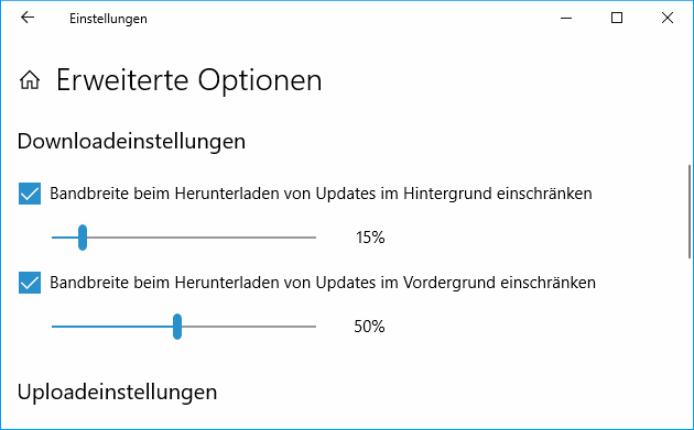 Windows Update Download Bandbreite