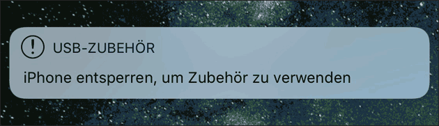 iPhone lädt nicht: Erst entsperren!