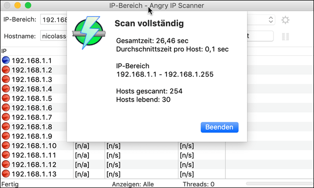 Angry IP Scanner