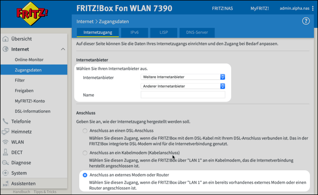 Zweite Fritzbox als Access Point