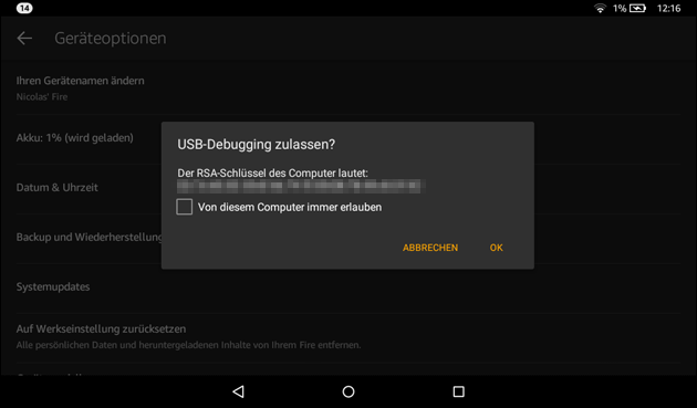 Android USB Debugging