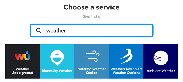 IFTTT: Weather Underground