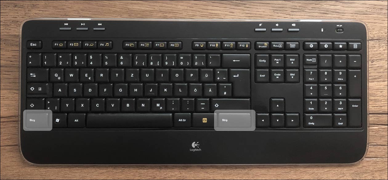 CTRL Taste Windows Tastatur