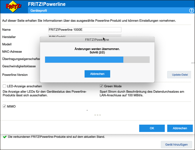 Fritz Powerline Einstellungen