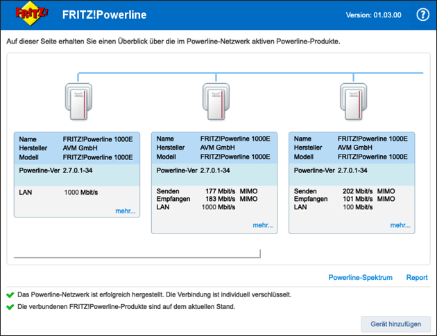 fritz.powerline Tool