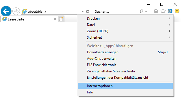 Internet Explorer Verlauf