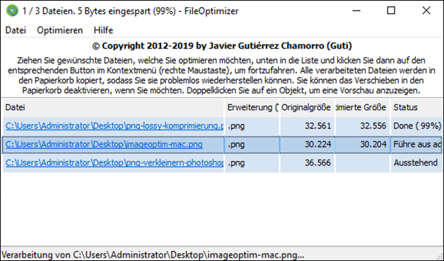 Fileoptimizer