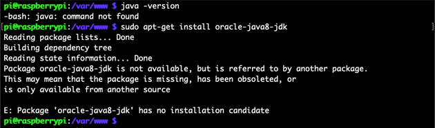 Package oracle-java8-jdk is not available