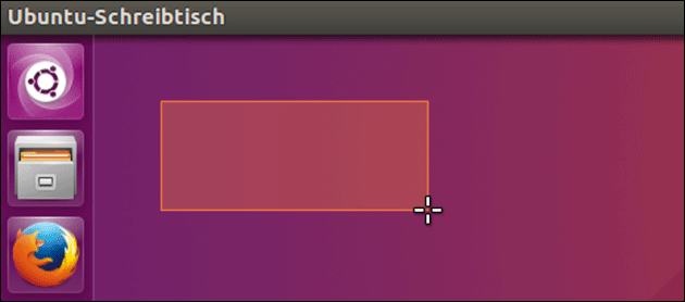 Ubuntu Auswahl als Screenshot