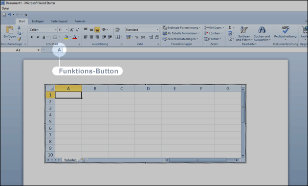 Word Excel Tabelle einfügen