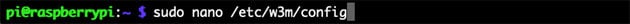 w3m config Datei